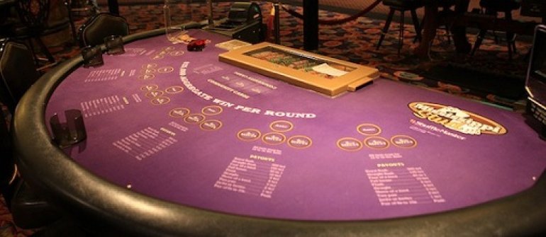 Table for The Three Card Poker 6 Card Bonus